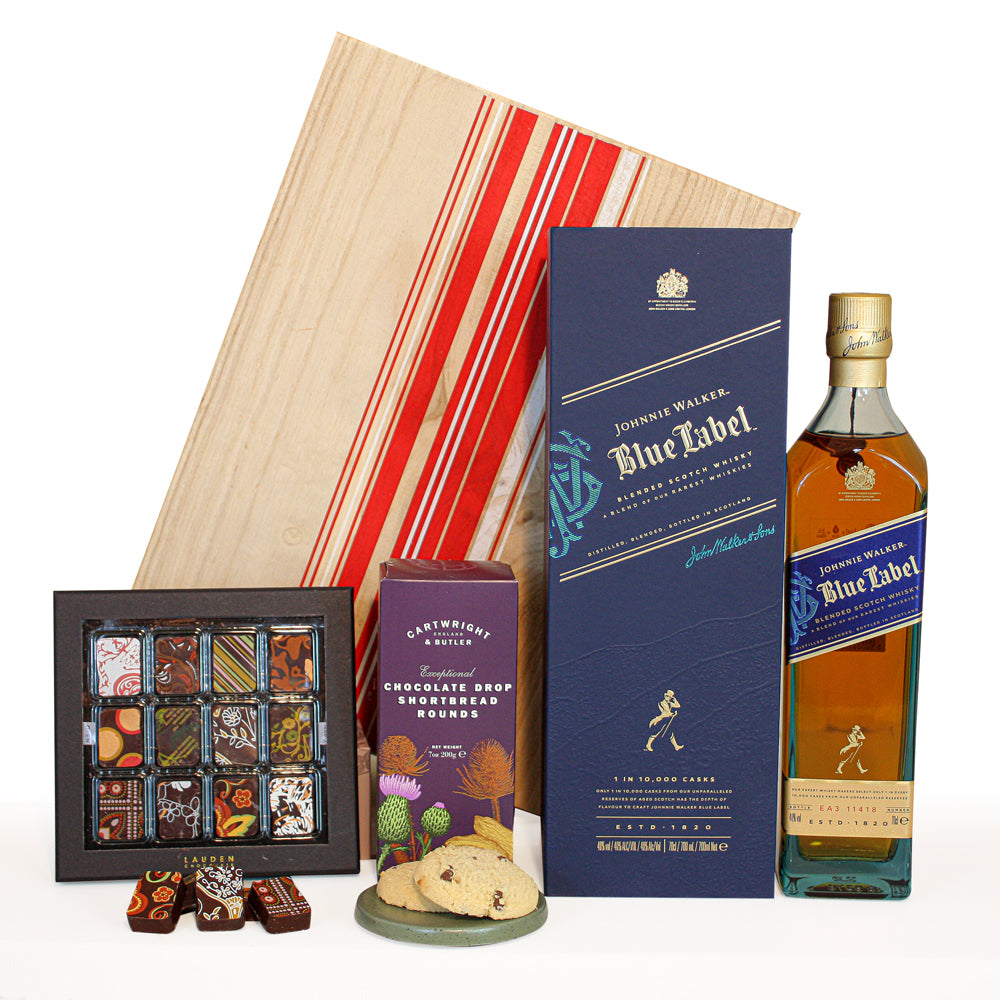 Johnnie Walker Blue Label Whisky Luxury Treat Gift Hamper