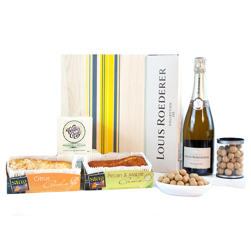 Champagne, Double Cakes & Chocolates Gift Hamper