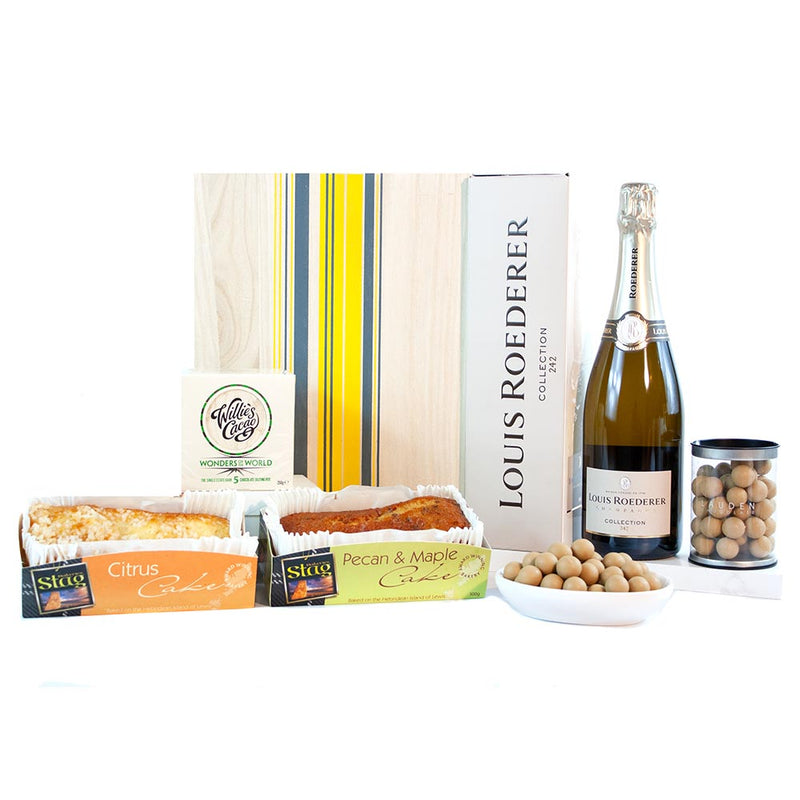 Champagne, Double Cakes & Chocolates Gift Hamper
