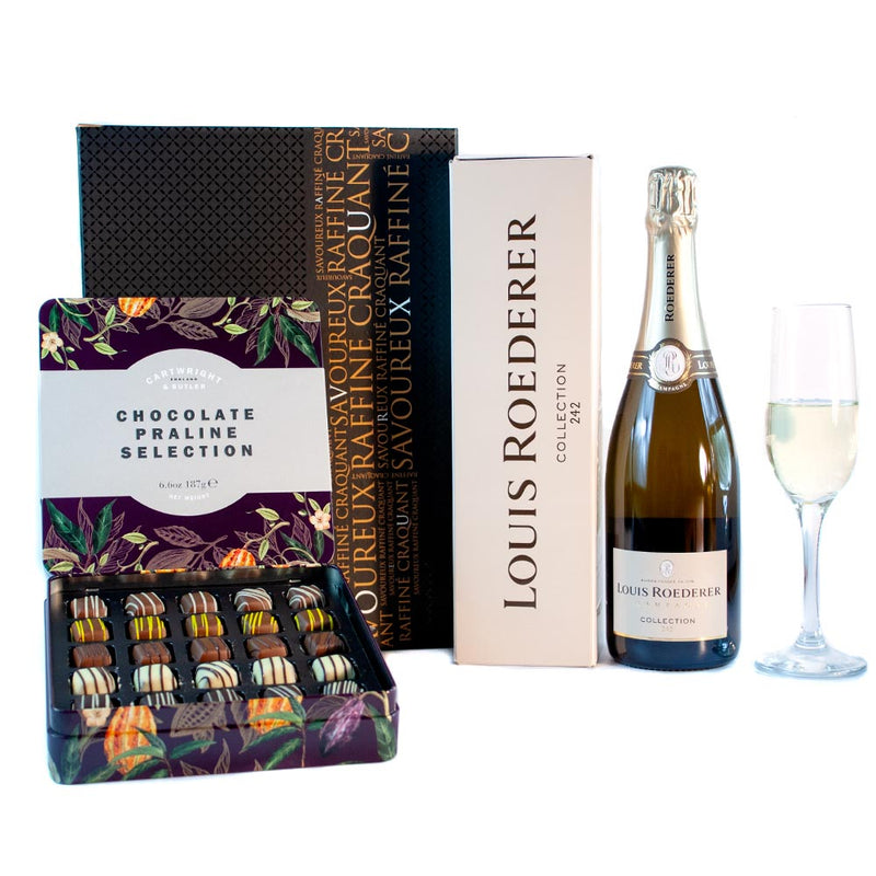 Champagne & English Chocolates Hamper