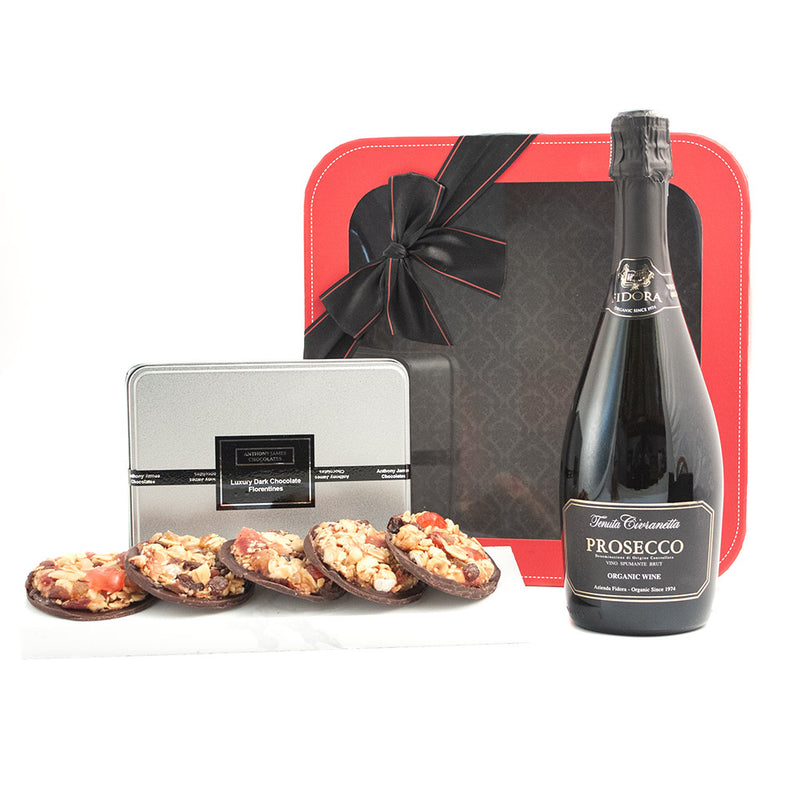 Organic Prosecco & Florentine Biscuits